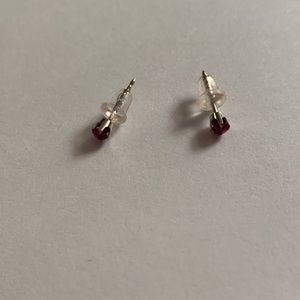 ruby earrings(not real ruby)